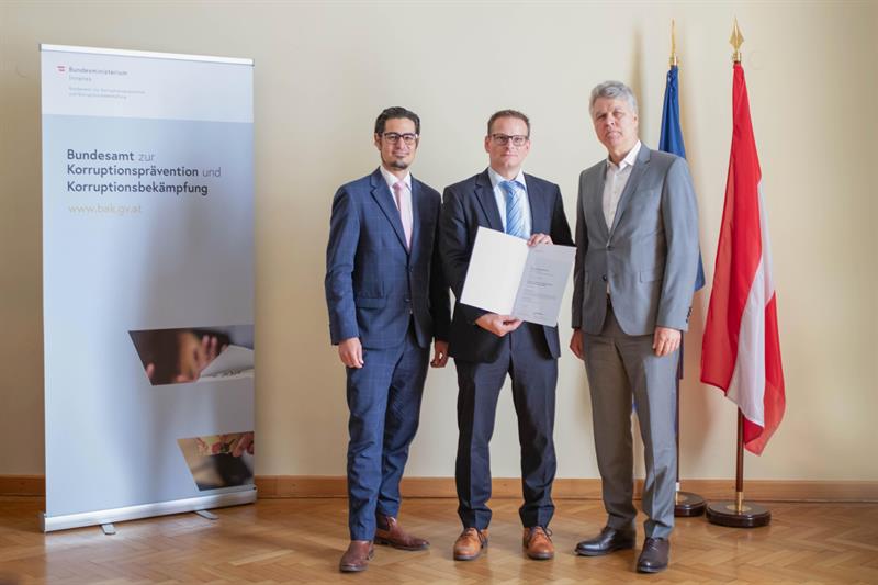 Otto Kerbl, Lukas Berghammer, Norbert Leitner (v. l.).