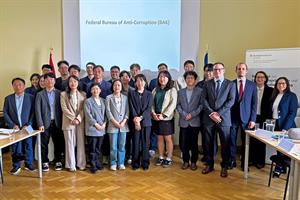 Group photo of the Korean delegation and BAK.