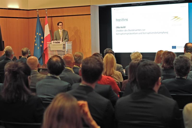 Otto Kerbl, Direktor des BAK, bei der Eröffnungsrede.