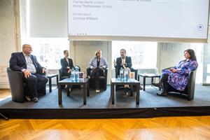 Bei der zweiten Podiumsdiskussion drehte sich alles um die Rolle von Journalismus bei der Korruptionsbekämpfung.